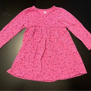 Adorable pink strawberry dress by Tea Collection in size 3